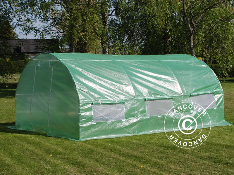 Polytunnel Greenhouse 4x4x2 m, 16 m², Green