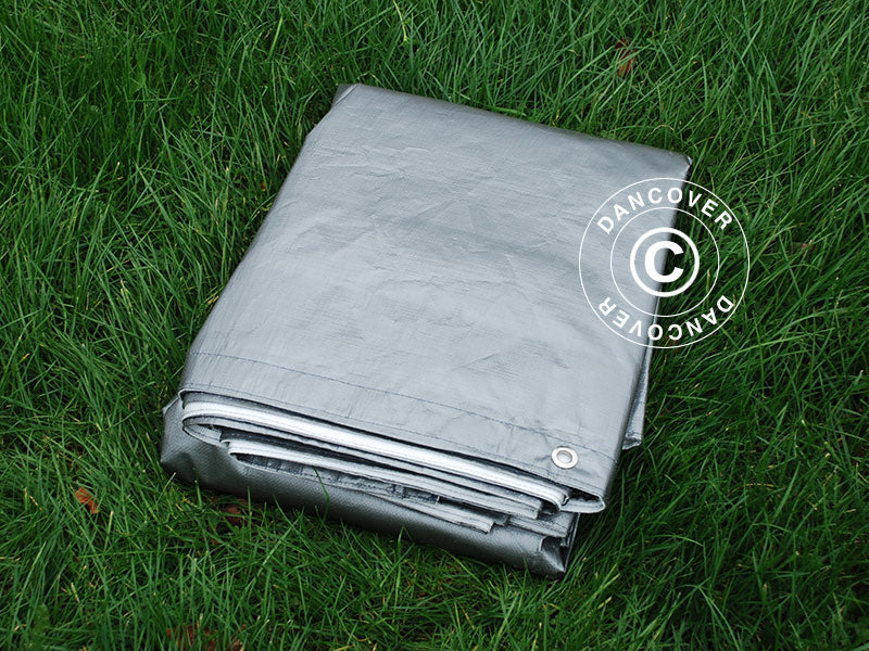 Tarpaulin 6x12 m, PE 300 g/m², Grey