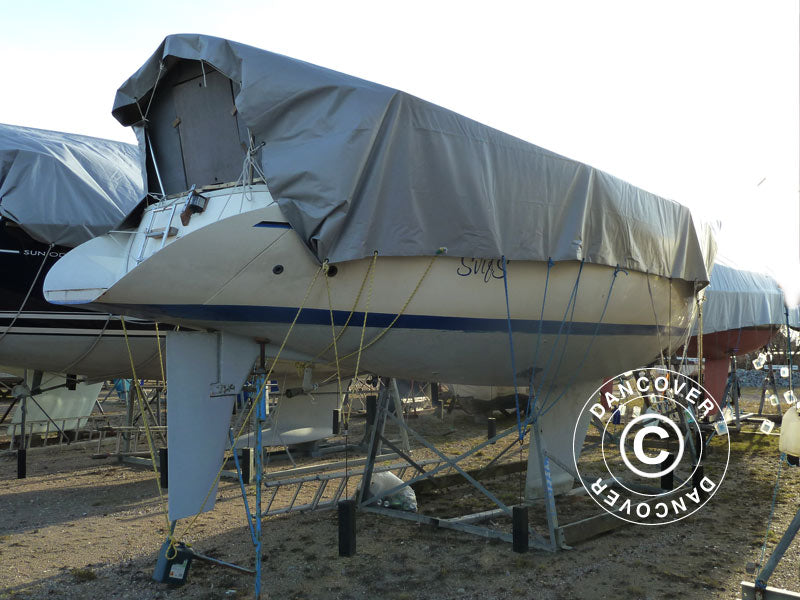 Tarpaulin 6x8 m, PVC 500 g/m², Grey