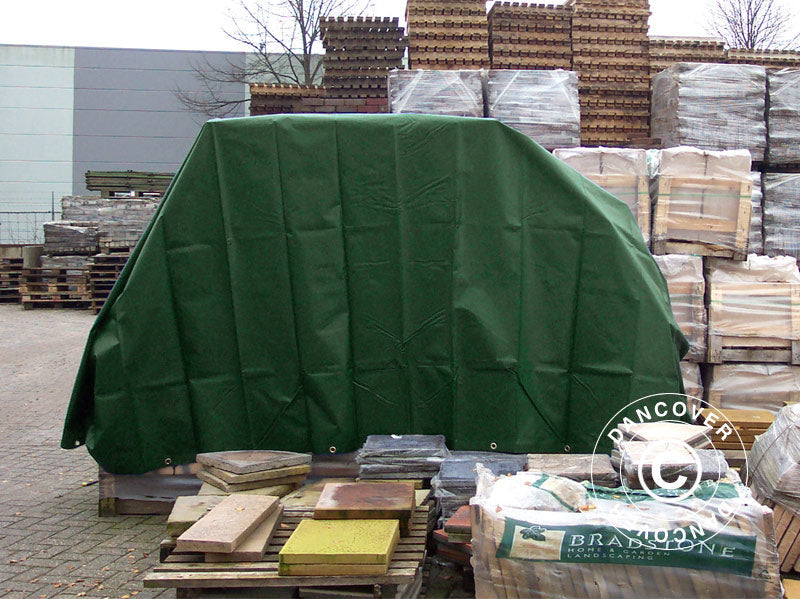 Tarpaulin 6x12 m, PVC 500 g/m², Green