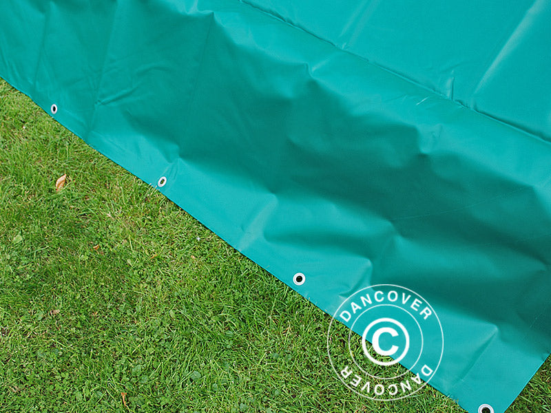 Tarpaulin 4x6 m, PVC 570 g/m², Green