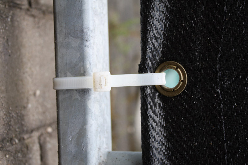 Fence tarpaulin 1.76x3.41 m, PE 150 g/m², Black