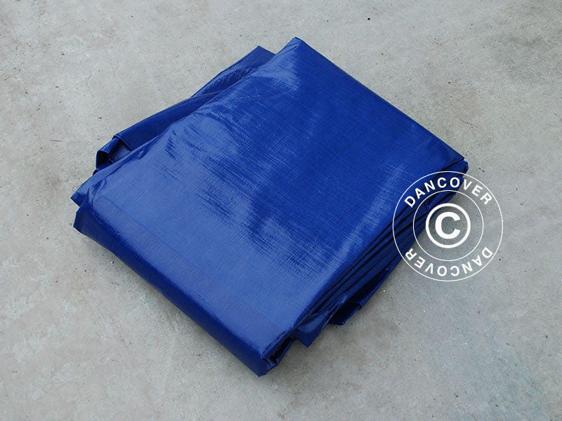 Tarpaulin 10x20 m, PE 250 g/m², Blue