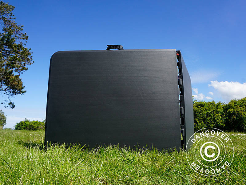 Folding Table 180x74x74 cm, Black (25 pcs.)