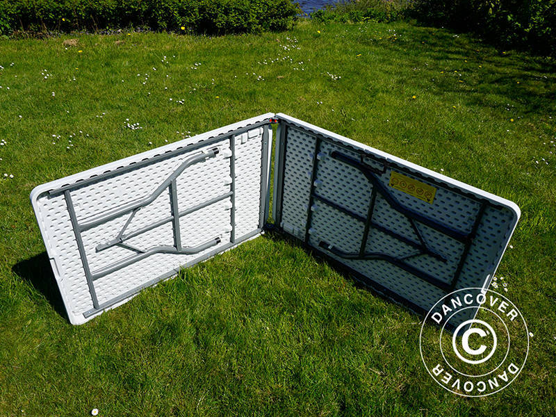 Folding Table 240x76x74 cm, Light Grey (25 pcs.)