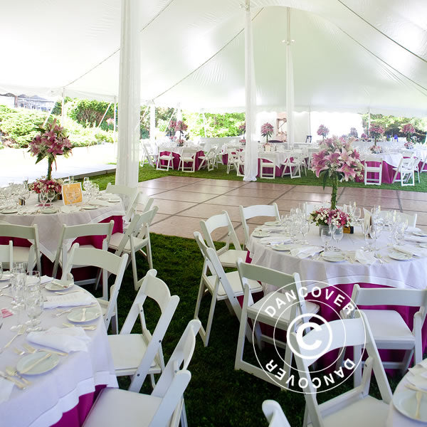 Padded Folding Chair 45x45x80 cm, White, 24 pcs.