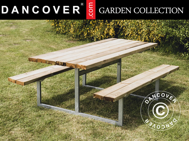 Picnic table, 1.4x1.75x0.75 m, Wood