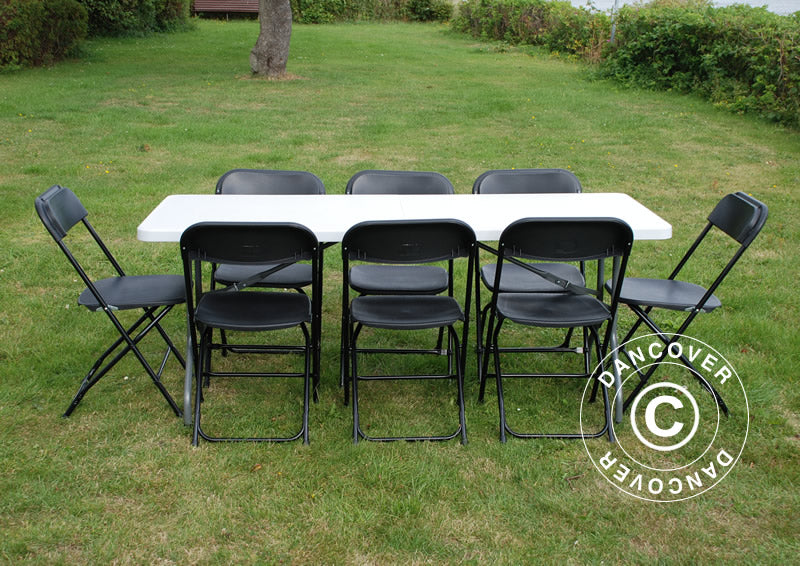 Folding Chair 44x44x80 cm, Black, 8 pcs.