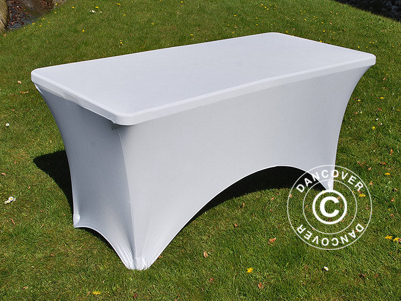 Stretch table cover 150x72x74 cm, White