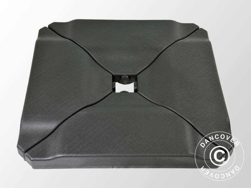 Plastic Ballast f/Parasol, 0.76x0.76x0.10 m, Black