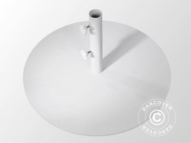 Steel Base f/Parasol Round, Ø0.7 m, White