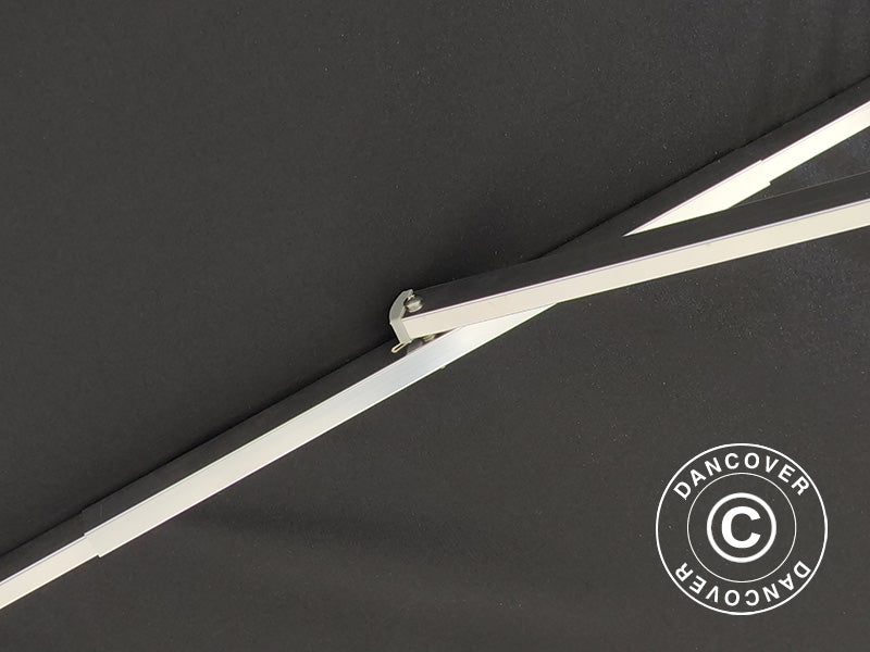 Cantilever parasol Havana, 3.5x3.5 m, Black