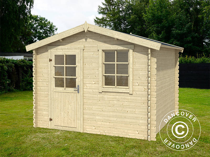 Wooden Shed Marseille 2.75x1.75x2.34 m, 28 mm, 4.56 m², Natural