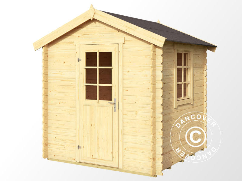 Wooden Shed Lyon 2x2x2.34 m, 28 mm, 3.78 m², Natural