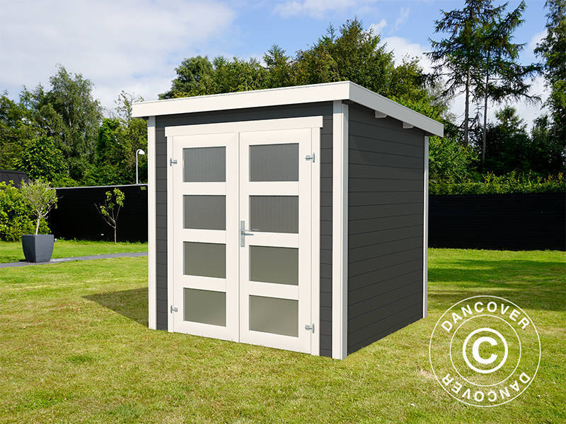Wooden Shed Torrent 2x2.5x2.11 m, 28 mm, 4.75 m², Dark Grey