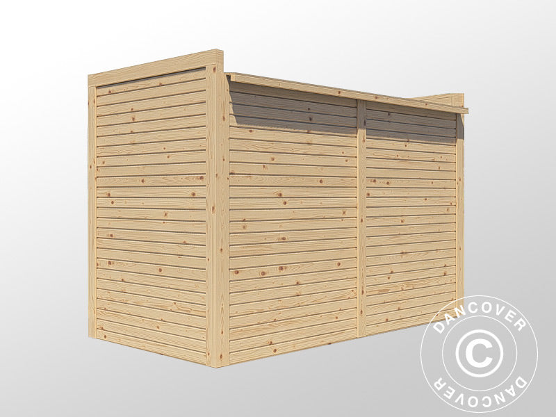 Wooden Bike Shed, Bertilo Box Bike, 2.07x1.03x1.43 m, 2.1 m², Natural