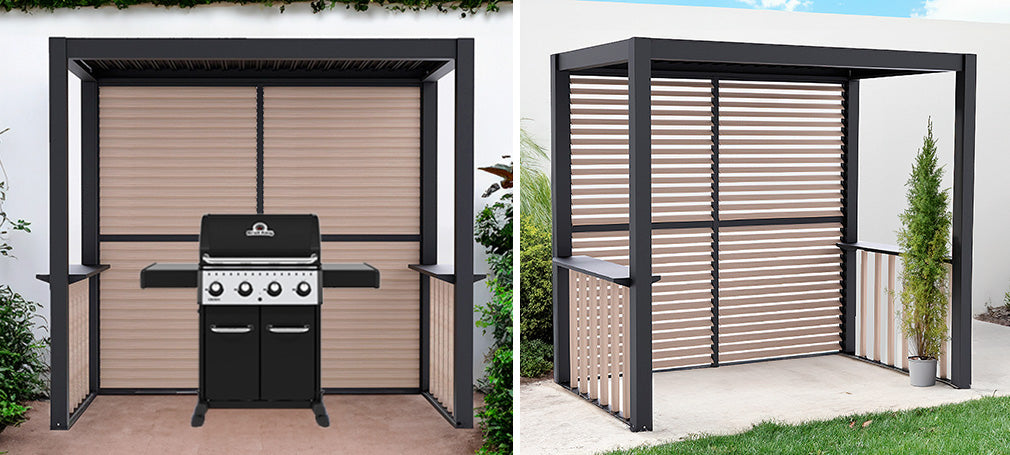 Enhance your garden with a gazebo or a BBQ pergola