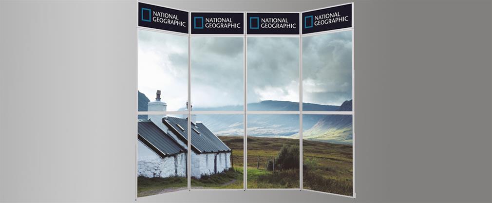 Display walls with digital print