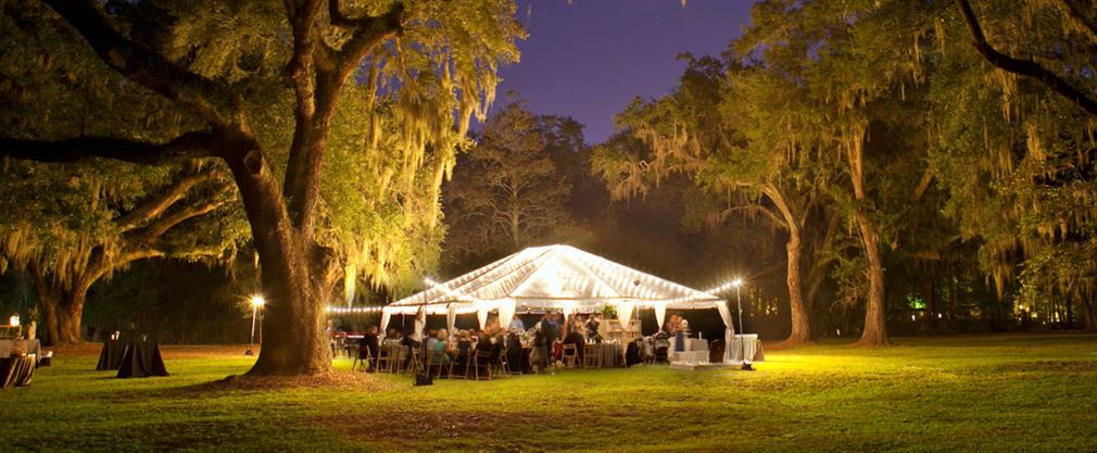 How big should the marquee for the event be?