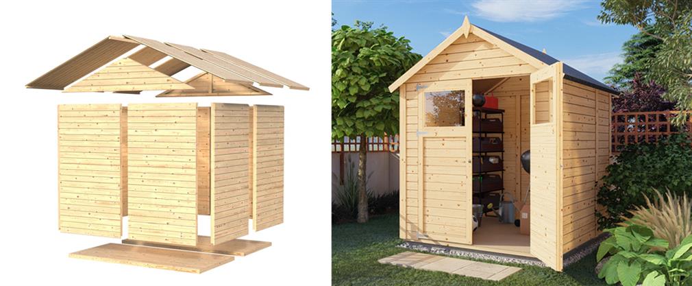 Build your own garden shed or get a DIY-kit