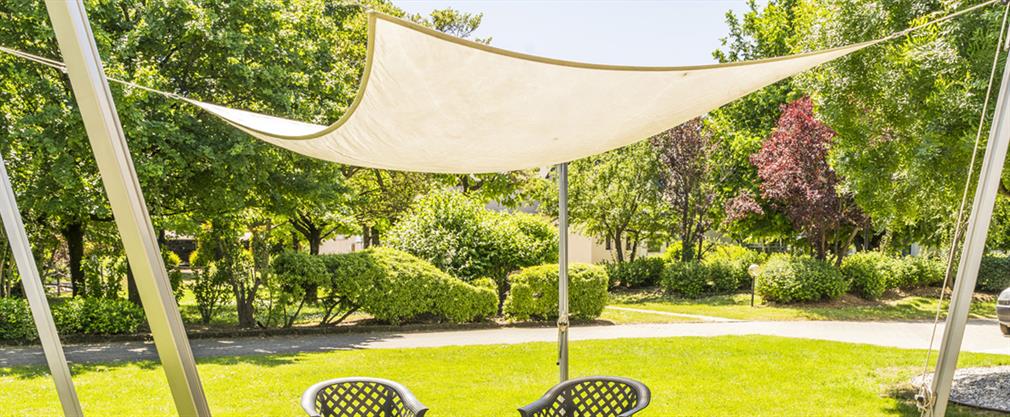 Sun sails for pleasant shade and protection