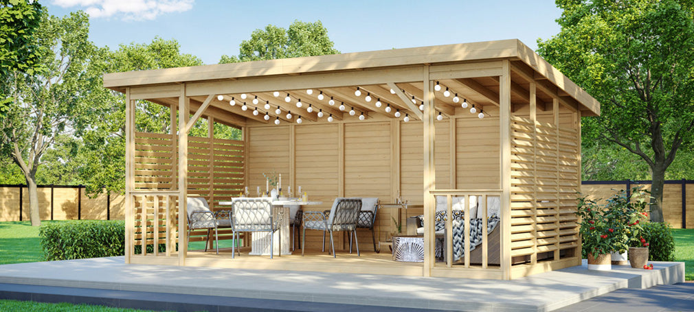 Wooden pergola gazebos