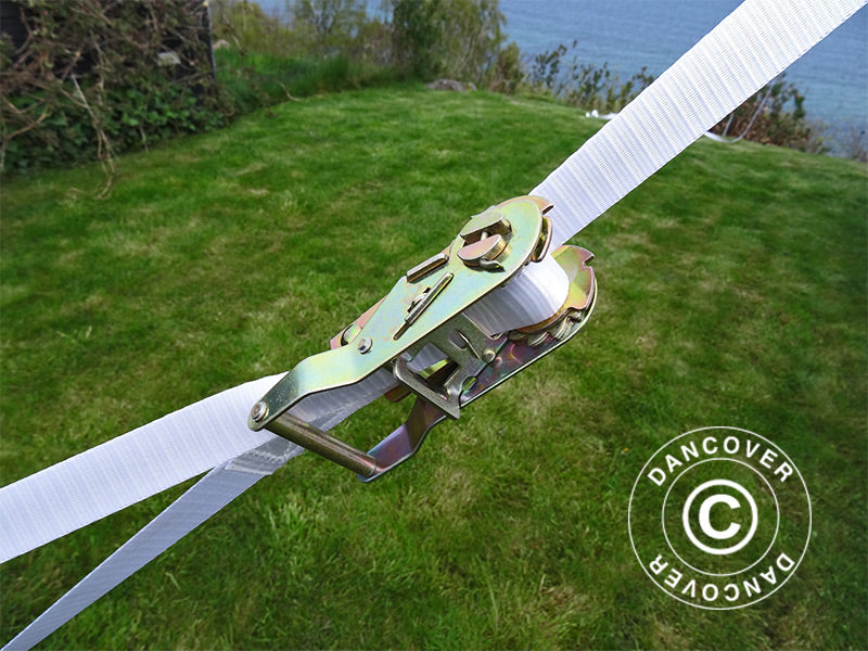 Safety Pack 4 (storm pegs 100 cm & storm straps), White