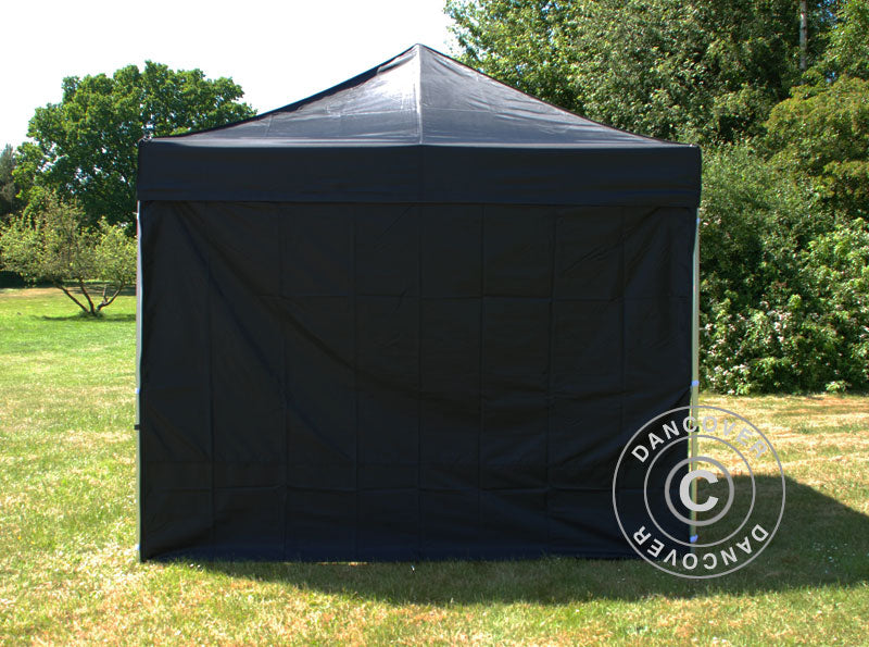 Standard sidewall for FleXtents 2x2 m, 2 m, Black