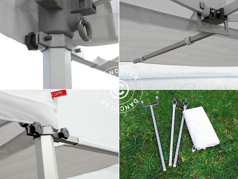 FleXtents Xtreme 50 3 m overhang, White w/connectors