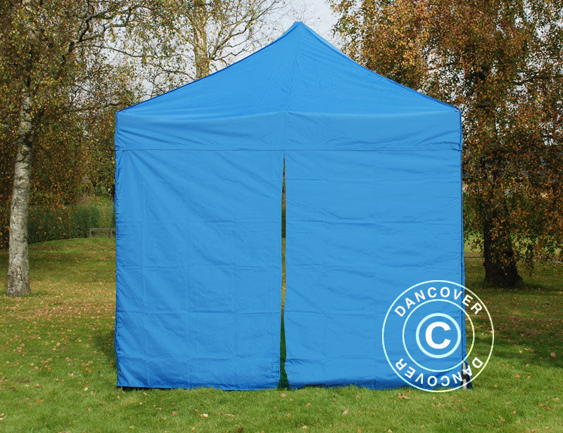 Sidewall w/ zipper for FleXtents, 3 m, Blue