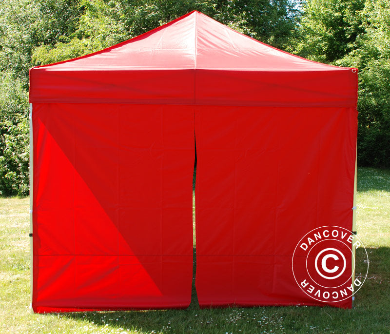 Sidewall kit for Pop up gazebo FleXtents 4x8 m, Red