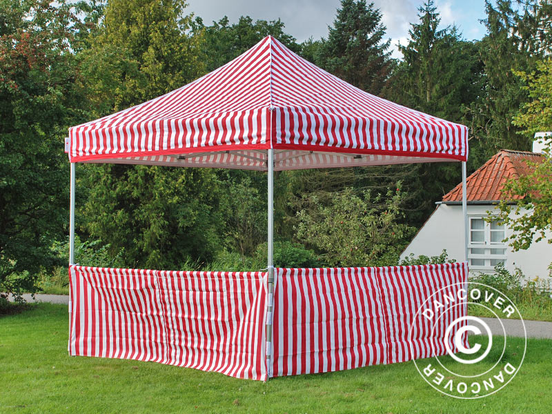 Half sidewall for FleXtents PRO Xtreme, 6 m, Striped