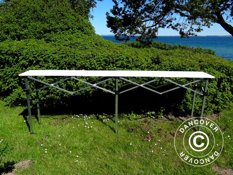 FleXtents PRO folding counter, 2 m, White