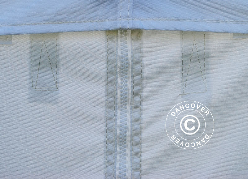 Sidewall w/zipper for FleXtents, 5 m, White