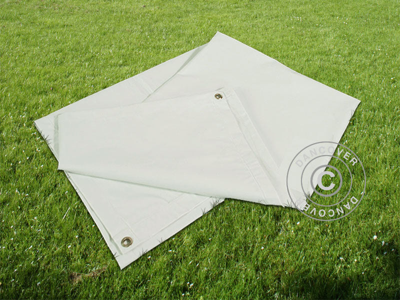 Tarpaulin, ground cover, 4.5x6.5 m PVC, Grey