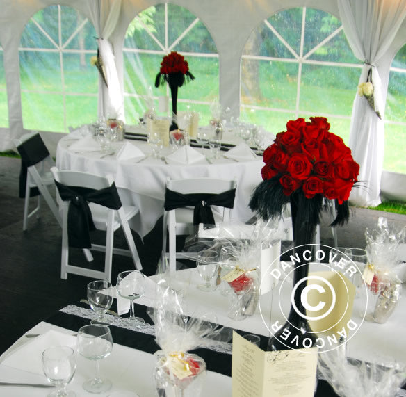 Marquee lining and leg curtain pack, White, for 8x12 m (2.3) marquee Semi Pro Plus