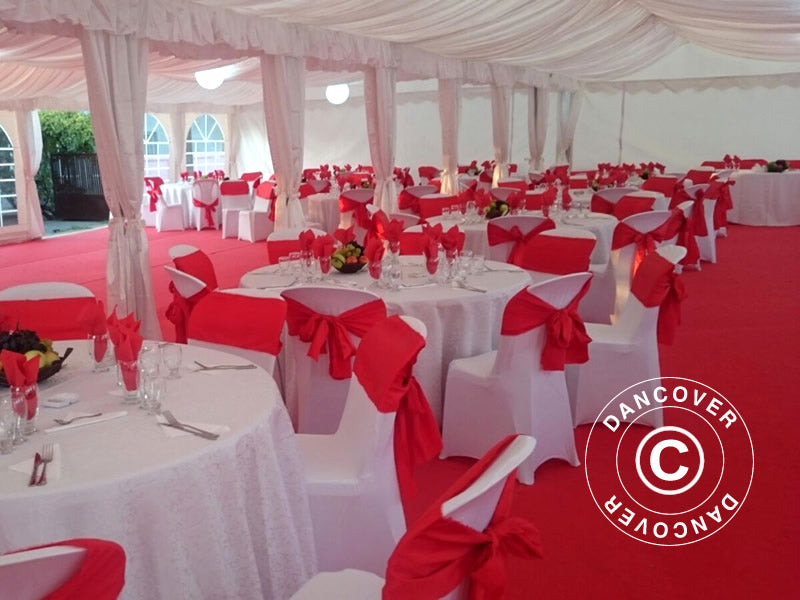 Marquee lining and leg curtain pack, White, for 8x16 m (2.6) marquee Semi Pro Plus