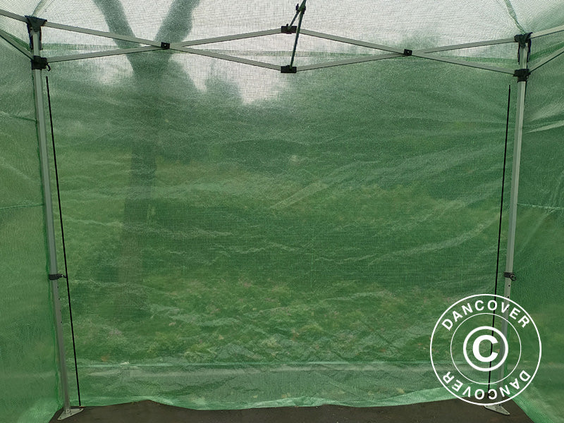 Cover for FleX Greenhouse, 3x3 m, PE, Transparent/Green