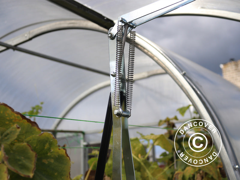 Ventilation window w/automatic opener for greenhouse Strong NOVA 3 m wide, Silver