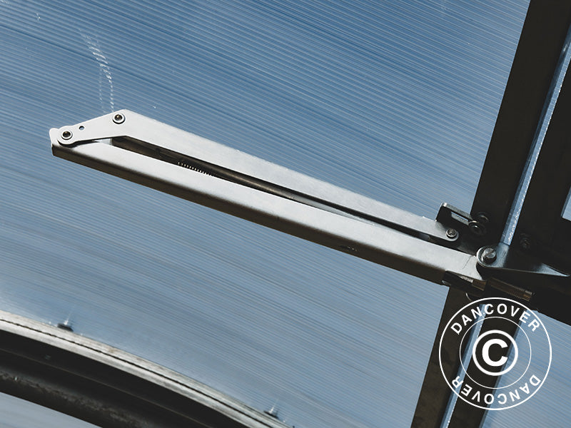 Ventilation window w/automatic opener for greenhouse Strong NOVA 3 m wide, Silver