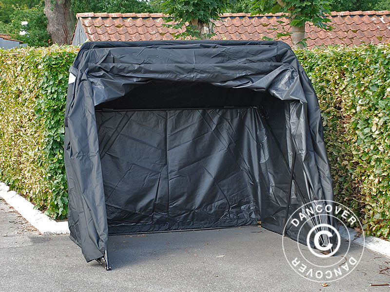 Folding garage (MC), 1.88x3.45x1.9 m, Black