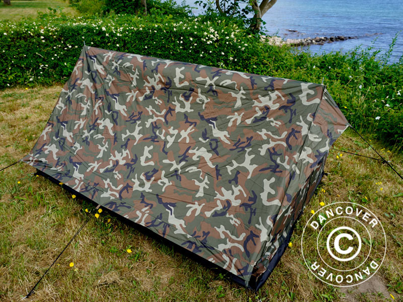 Camouflage tent Woodland MINI PACK, 2 persons