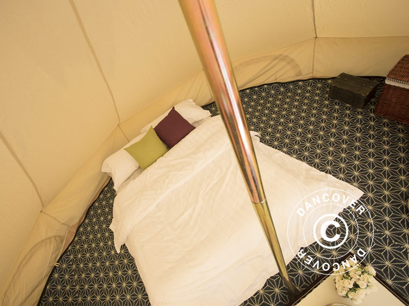 Bell Tent for glamping, TentZing®, 6x6 m, 8 Persons, Sand