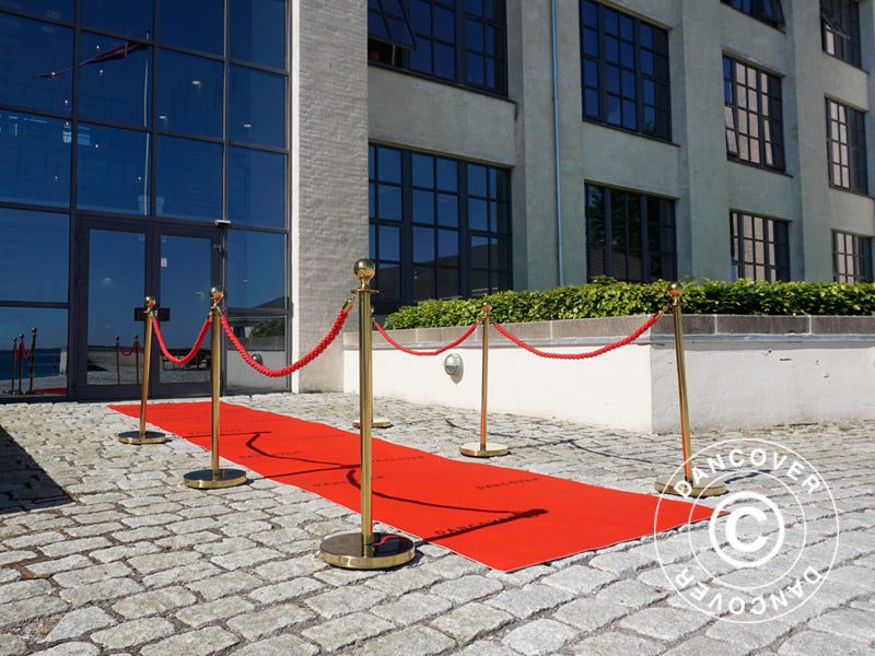 Red carpet runner w/print, 1.2x6 m