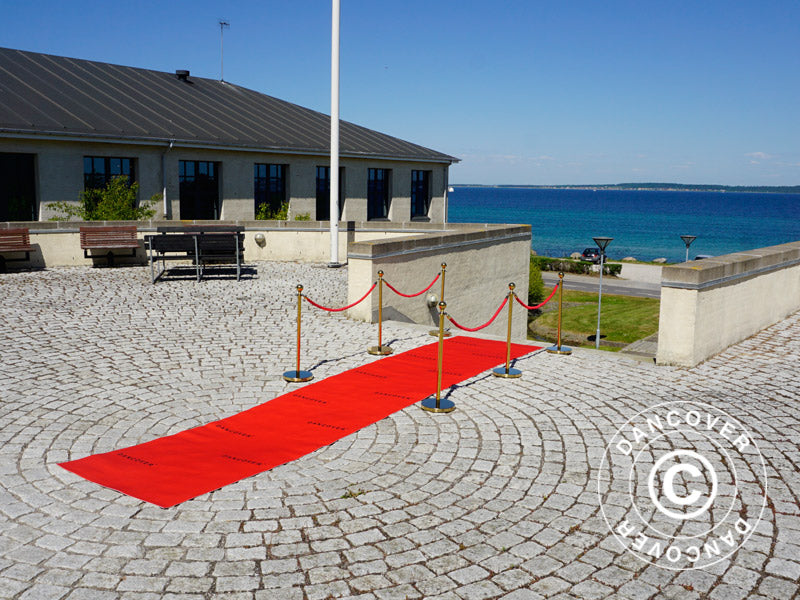 Red carpet runner w/print, 1.2x6 m