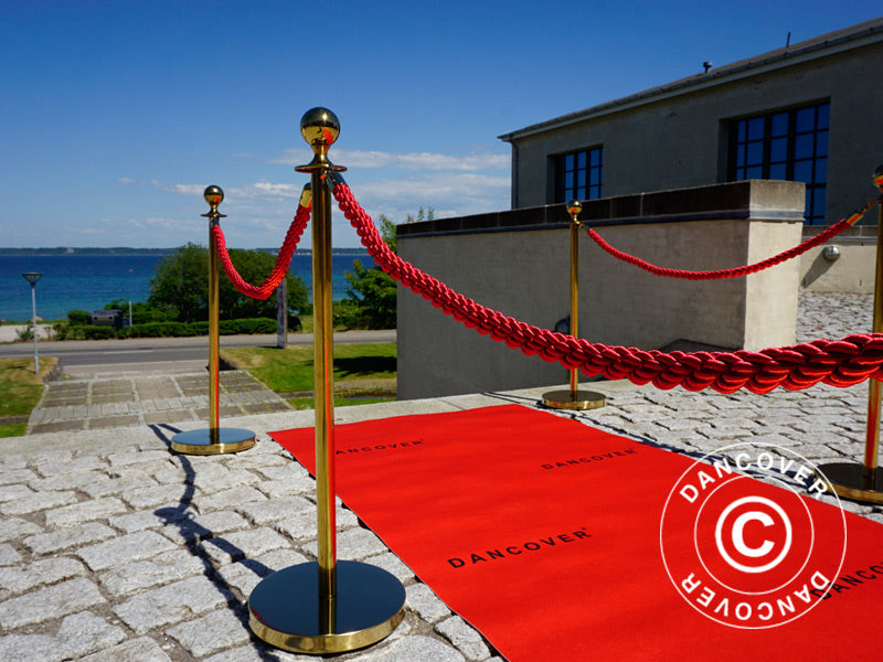 Red carpet runner w/print, 2.4x6 m