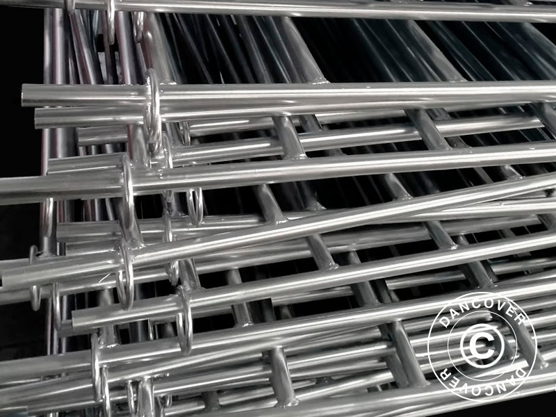 Extension for animal enclosure, 1.5x1.22 m, 2 pcs., Silver