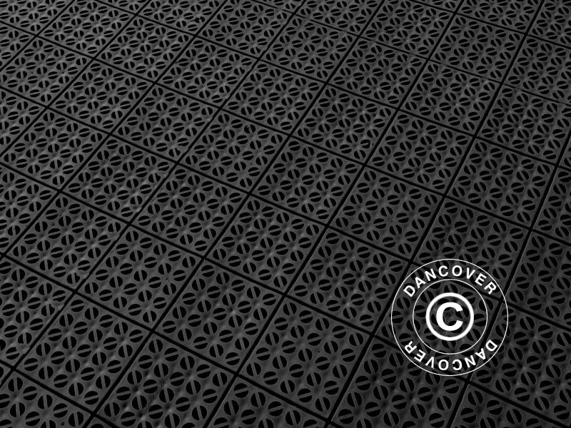 Plastic flooring Basic, Multiplate, Black, 9.84  m²