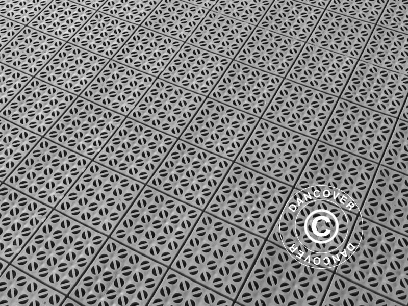 Plastic flooring Basic, Multiplate, Grey, 18.45  m²
