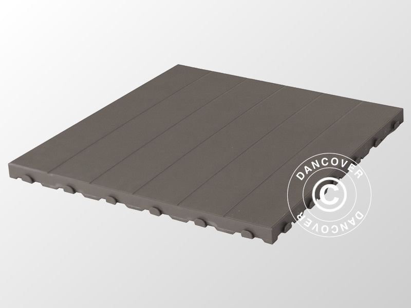 Plastic flooring Basic, Piastrella, Grey, 10.08  m²